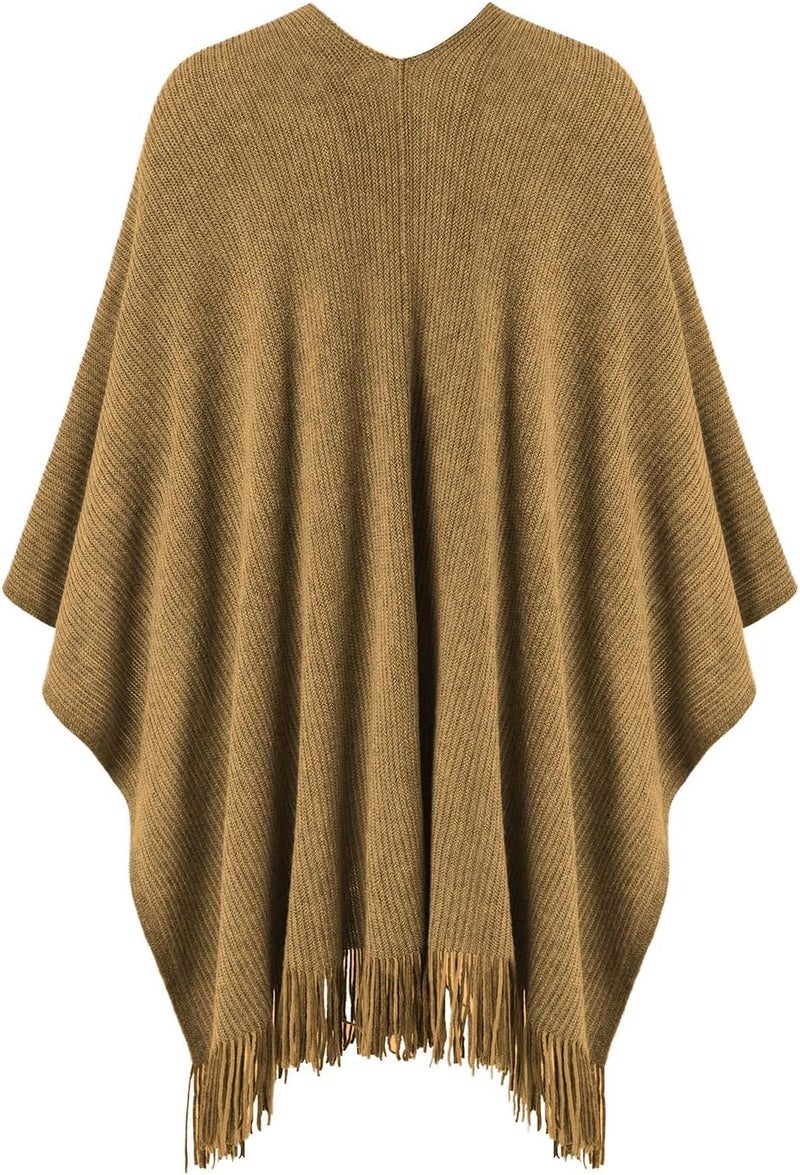 Ferand Shawl Wraps for Women, Cozy Lightweight Poncho Cape with Pockets, Warm for Fall Winter Travel - Image 2